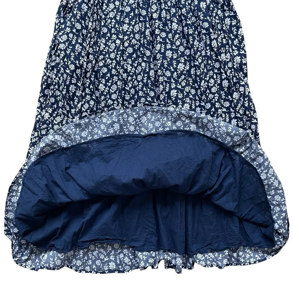 *NWOT* J. Crew Printed Smocked Tiered Midi/Maxi Dress - Picture 10 of 16